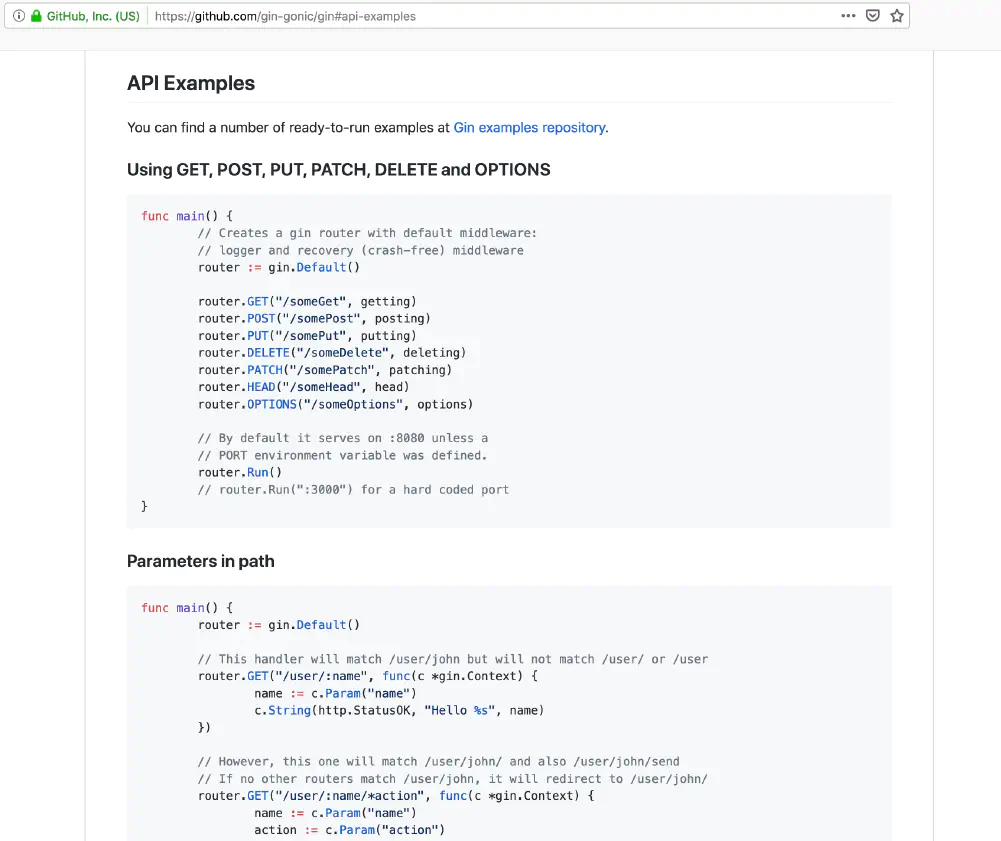 Gin tutorial page screenshot|500