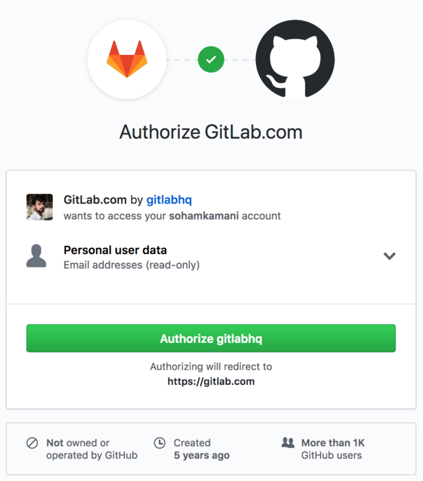 gitlab using github oauth